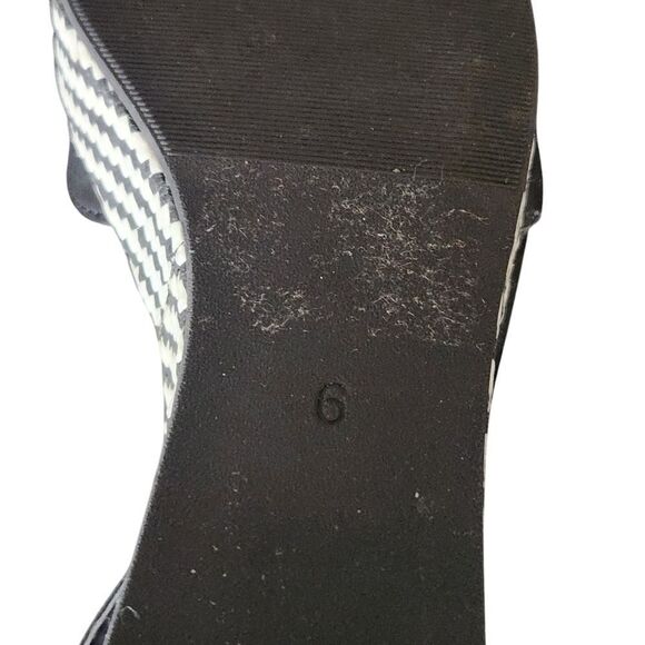 Avon Womens Pattern Wedge Peep-toe Buckle Strap Sandal Shoes Size 6 - Picture 6 of 6